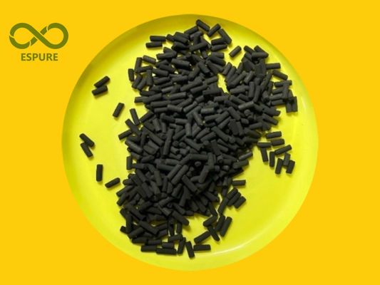 ভালো দাম H2S ক্যাপাসিটি 0.150 g/cm3 অ্যাসিড গ্যাস অ্যাডসর্পশনের জন্য ইমপ্রেগনেটেড অ্যাক্টিভেটেড কার্বন পেললেট অনলাইন